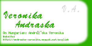 veronika andraska business card